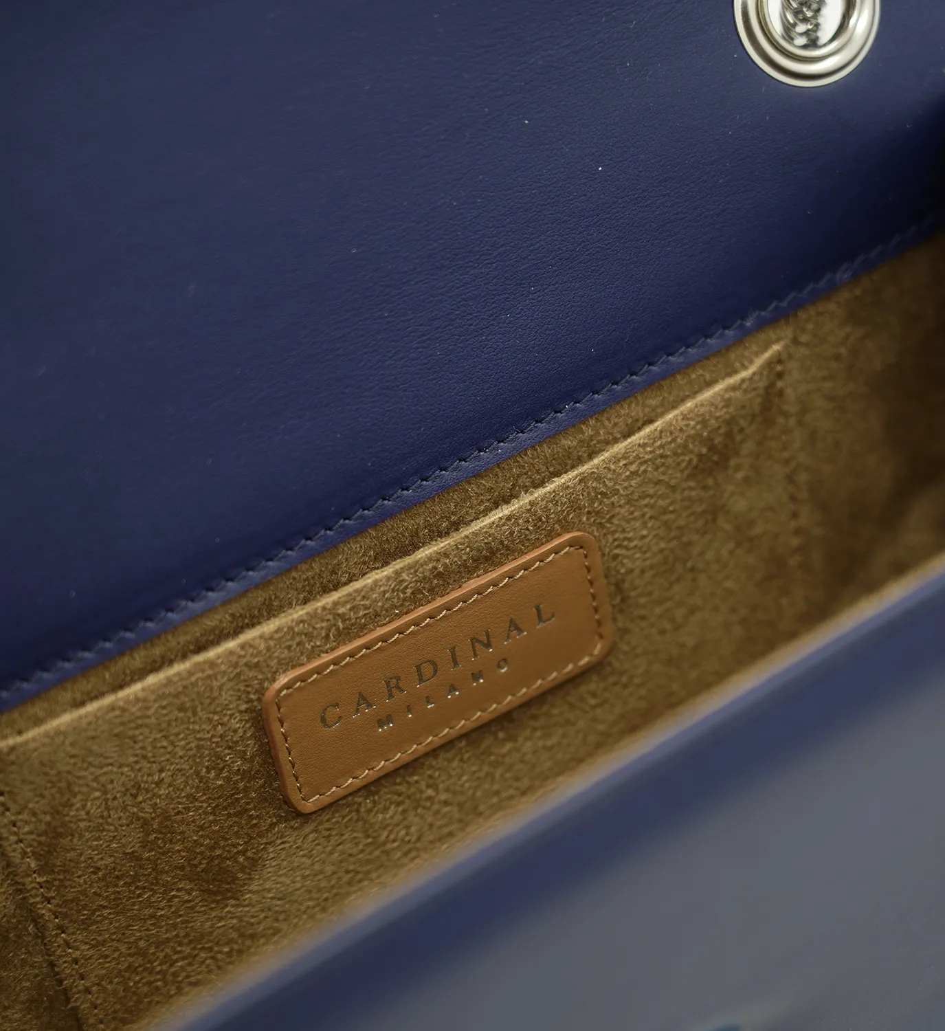 Cardinal Milano Milady borsa spalla navy vitello liscio