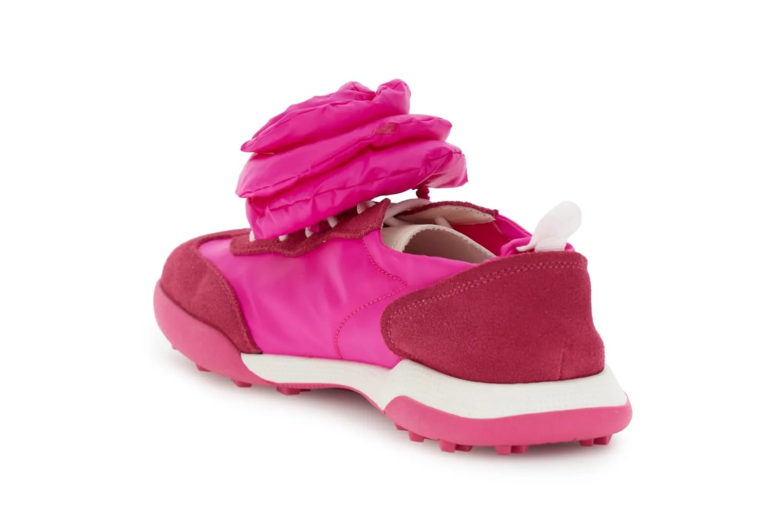 CafèNoir Sneakers Nylon Pelle Scamosciata Donna 36 EU Salmone