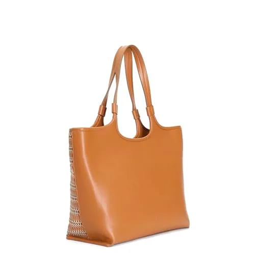 CafèNoir Shopping Cuoio Rete Intrecciata Donna