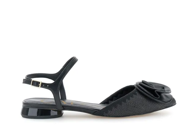 CafèNoir Gilda Slingback Fiore Donna Beige Effetto Pelle