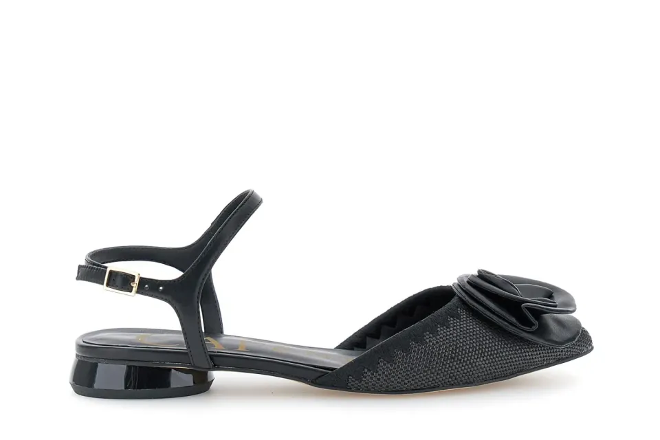 CafèNoir Gilda Slingback Fiore Donna Beige Effetto Pelle