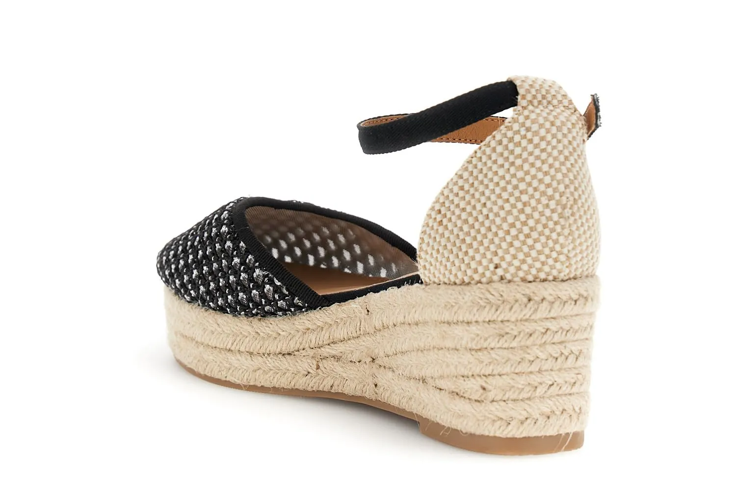 CafèNoir Sandali in Tessuto con Zeppa Donna Corda 6,3 cm