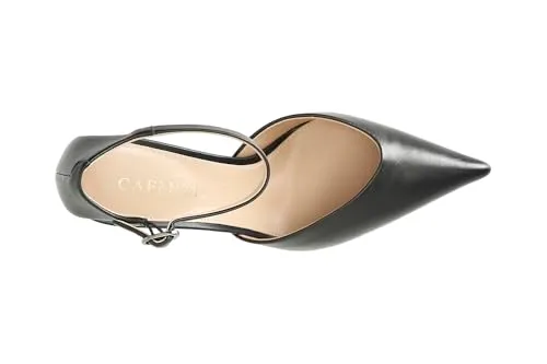 CafèNoir Décolleté Pelle Nero 38 Laccio Tacco 8,5 cm