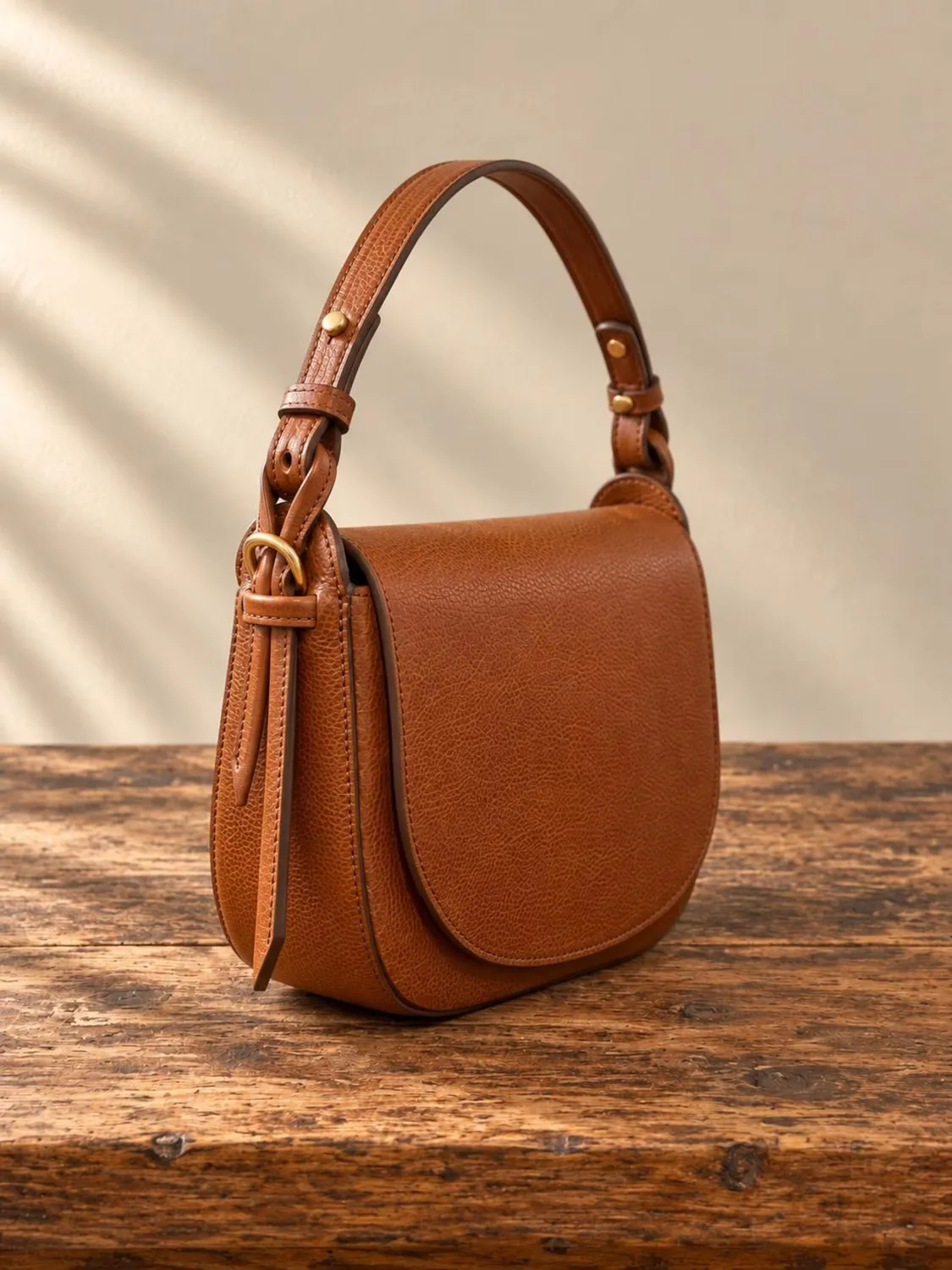 Aigin Milano Shaped in Leather crossbody borsa compatta pelle