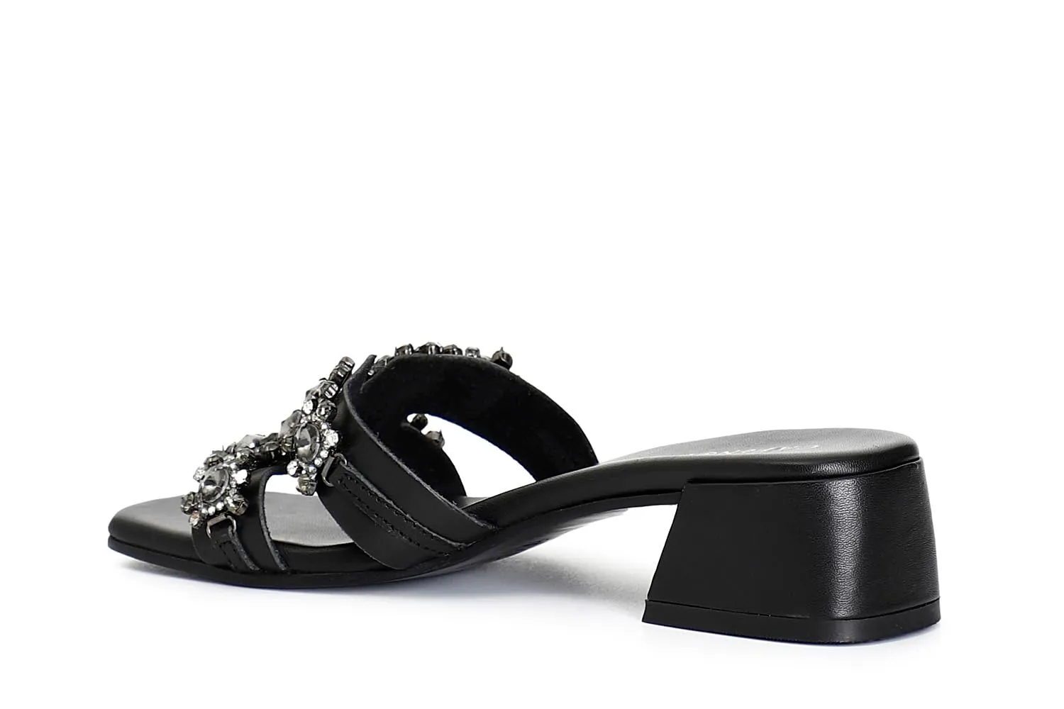 CafèNoir Ciabatta in Pelle con Gioiello Sandali Donna