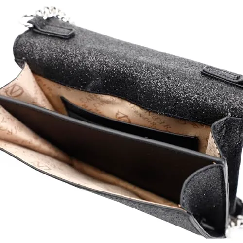 CafèNoir Mini Bag Glitter Pochette Nera Borchie
