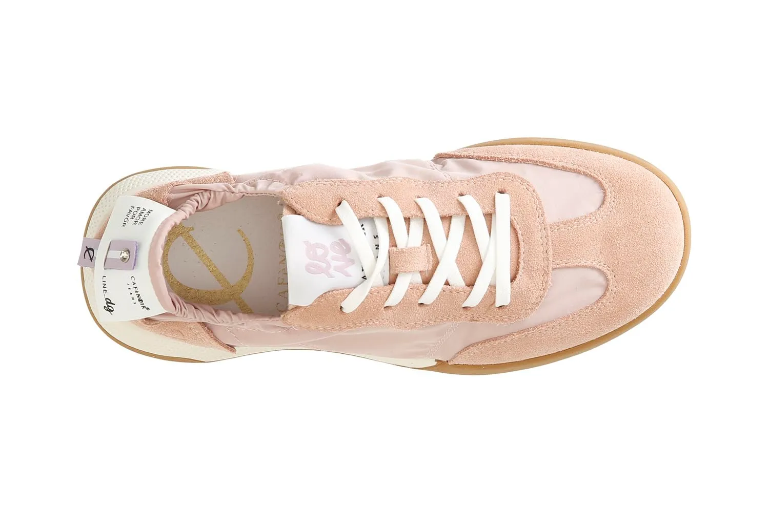 CafèNoir Sneakers Donna Nylon Rosa Strass Morbide