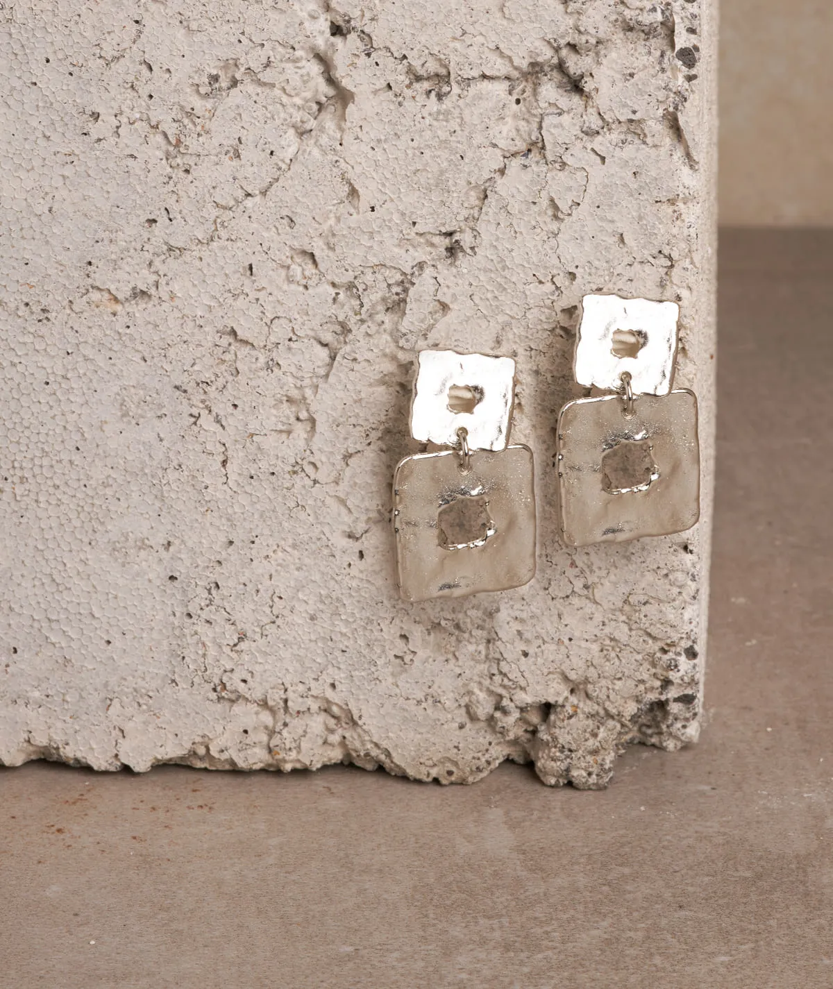 Figus Quadrato Double Silver orecchini argento