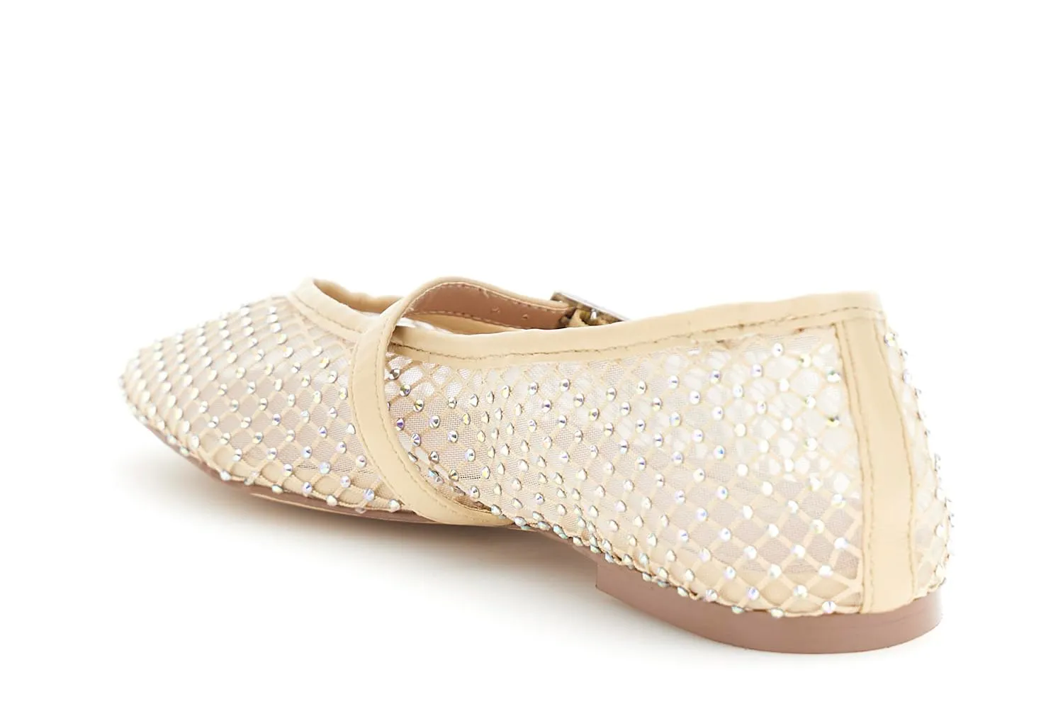 CafèNoir Ballerine Rete Strass Punta Affusolata