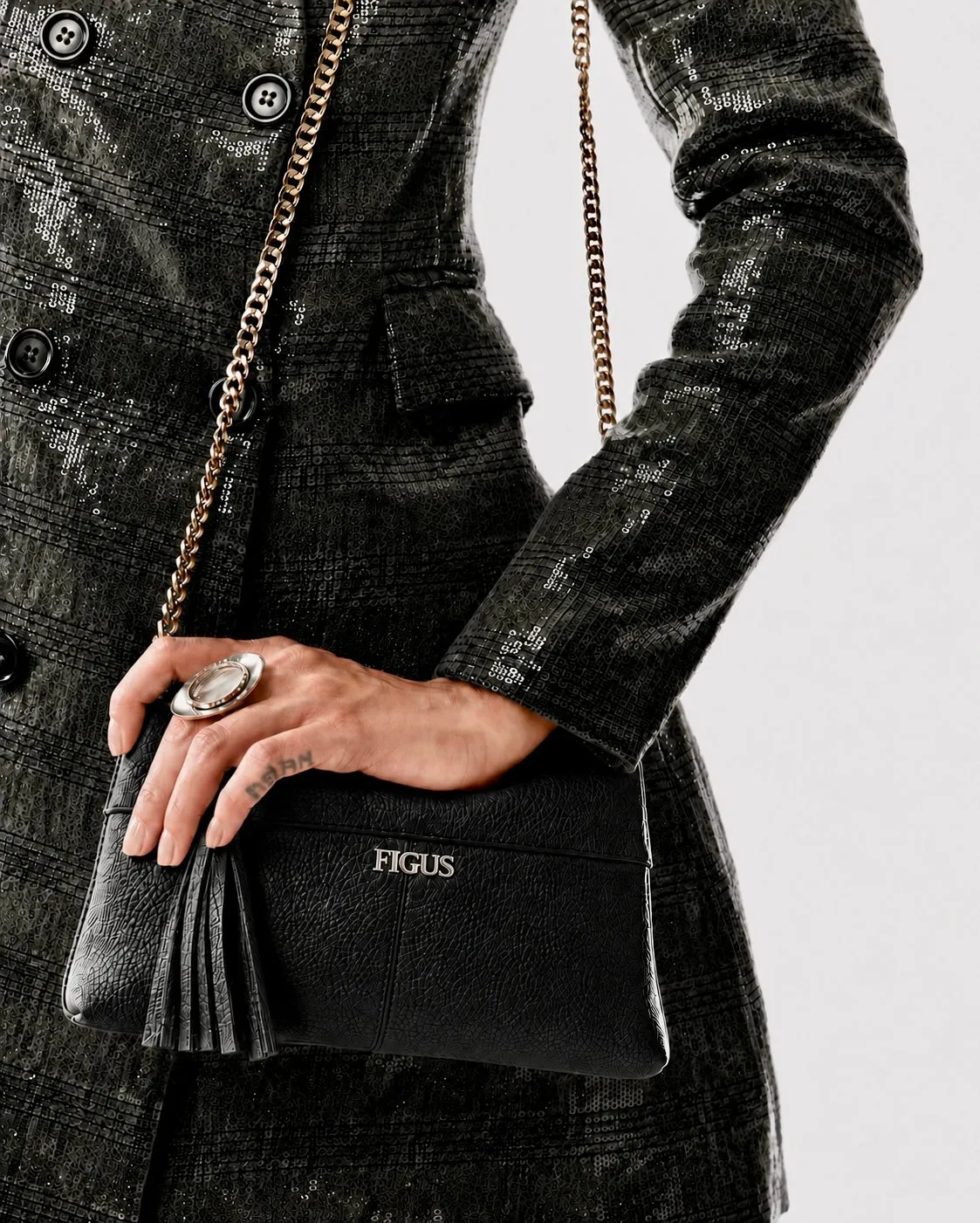 Figus OneZip pochette pelle arancione morbida