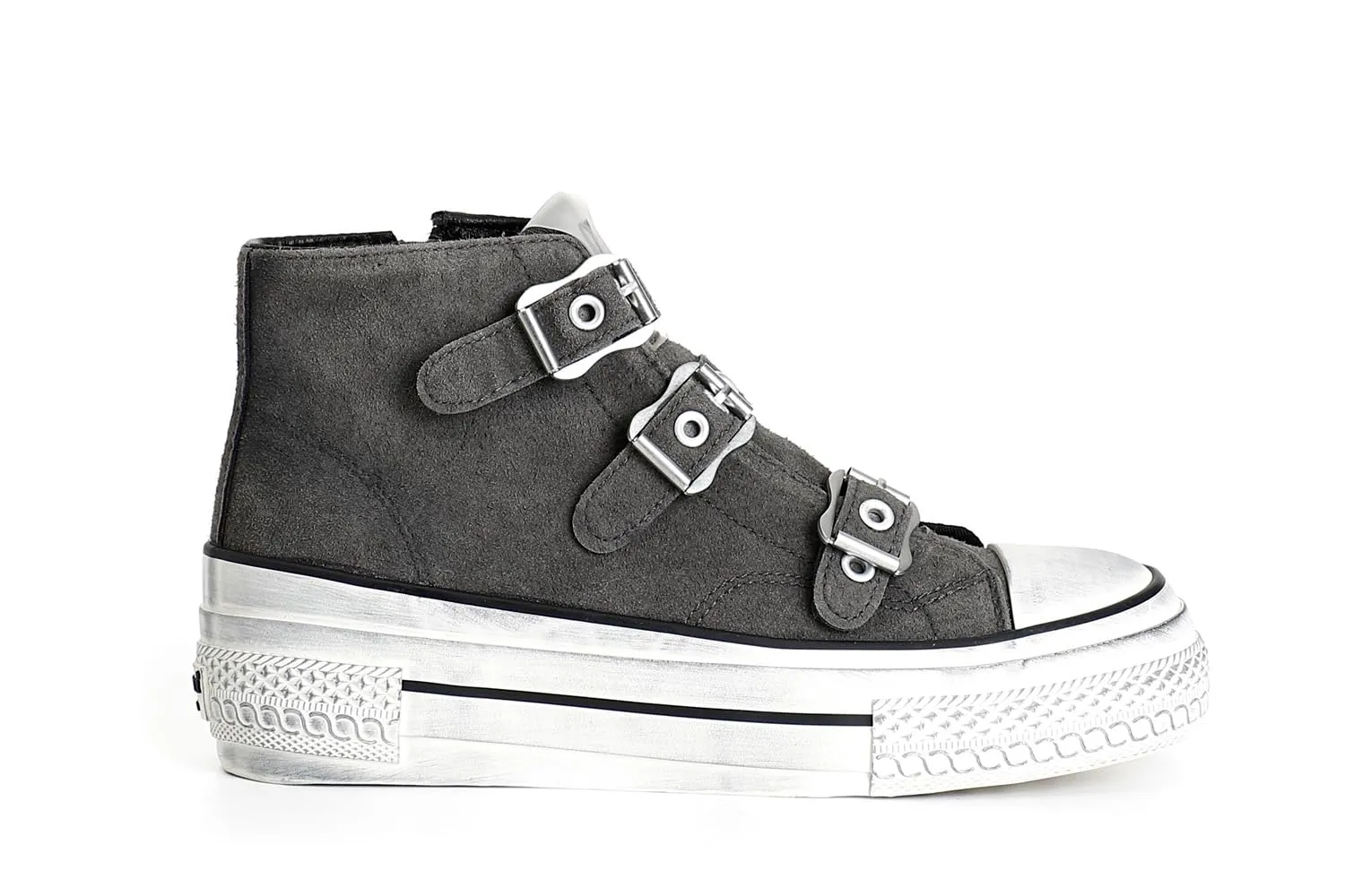 CafèNoir Sneakers Mid Donna 3 Fibbie Antracite