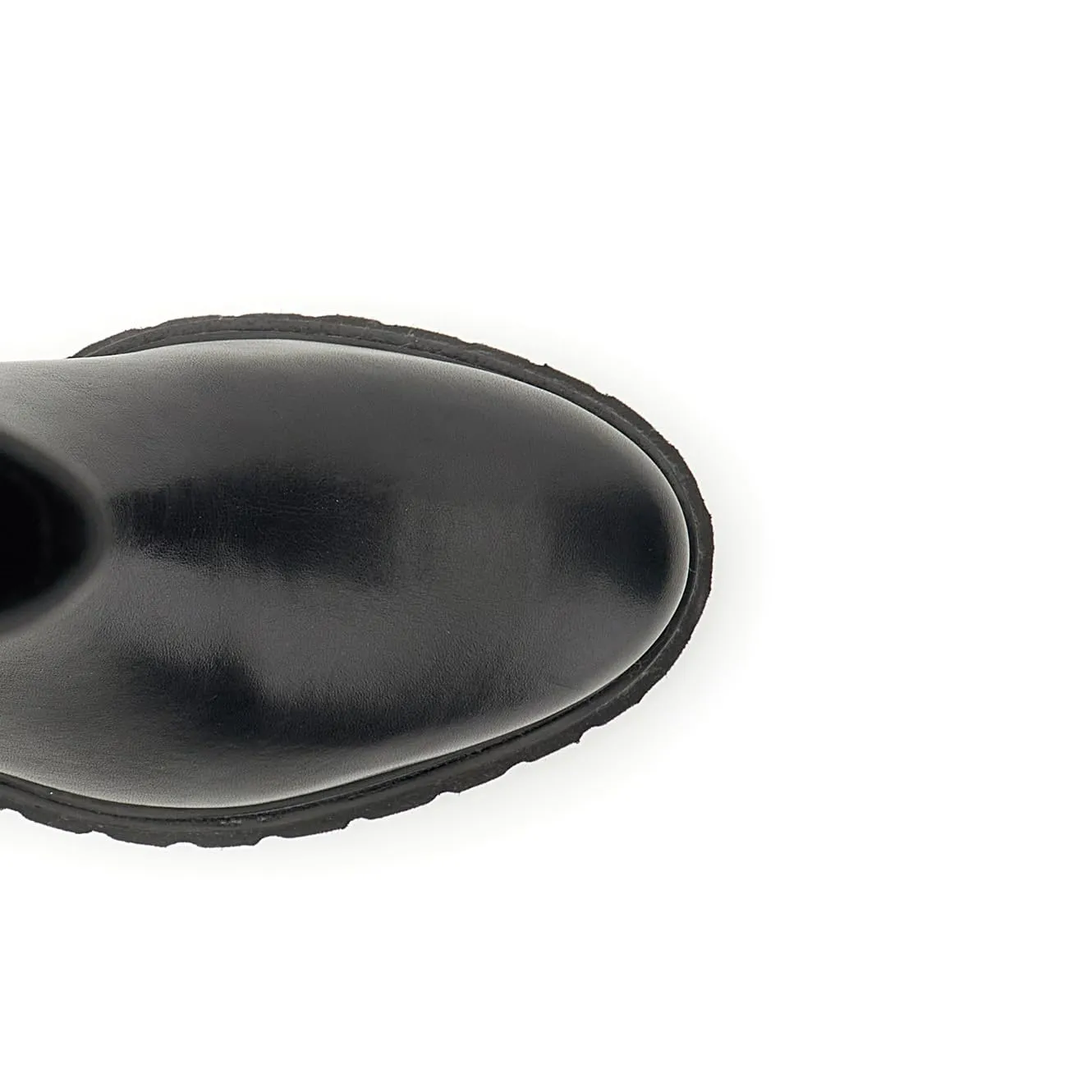 CafèNoir Stivali Pelle Nero Elastico Tacco 5,5 cm