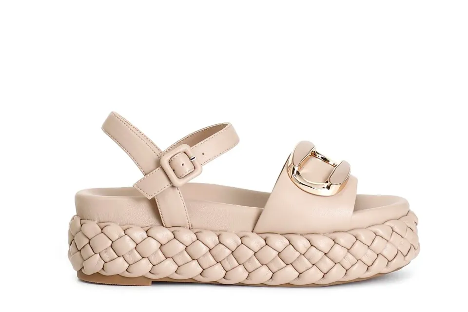 CafèNoir Sandali Gilda Treccia Donna 39 EU taupe