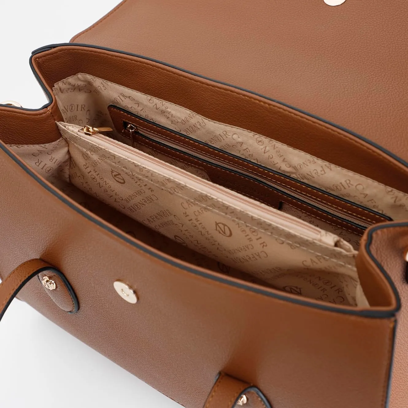 CafèNoir Shopping Pattina Morsetto Borsa Marrone Calamita