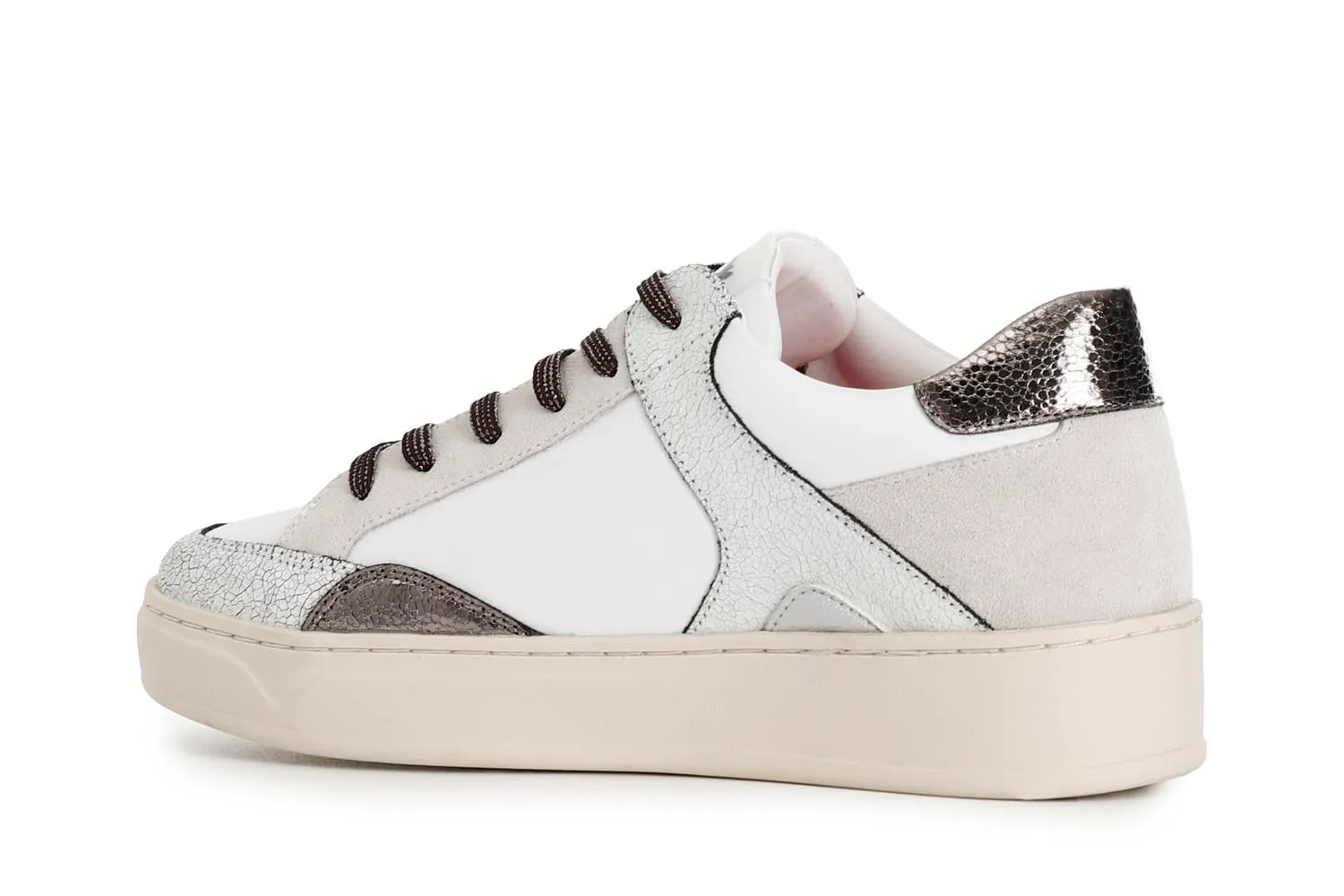 CafèNoir Sneakers Donna Bianco Beige 35 EU Lacci