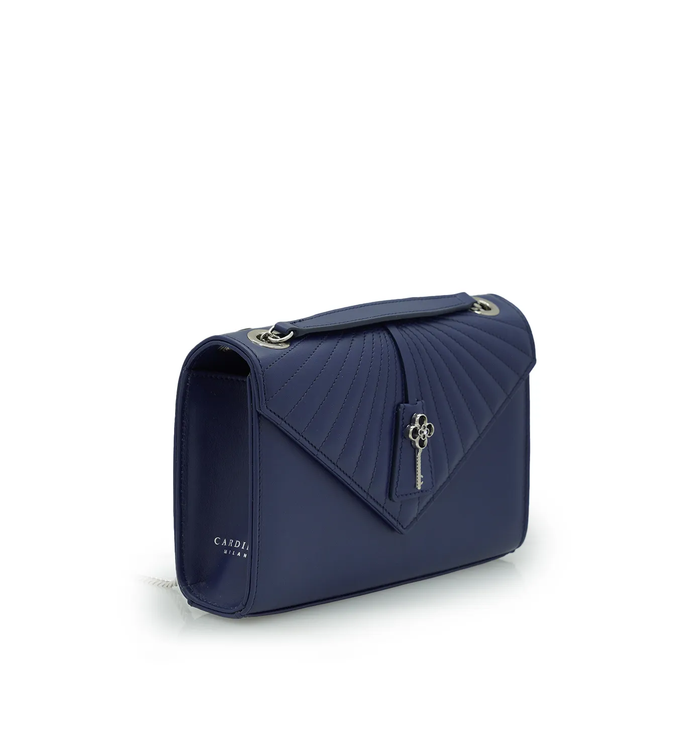 Cardinal Milano Milady borsa spalla navy vitello liscio