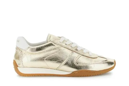 CafèNoir Running Pelle Laminata Sneakers Argento con Lacci