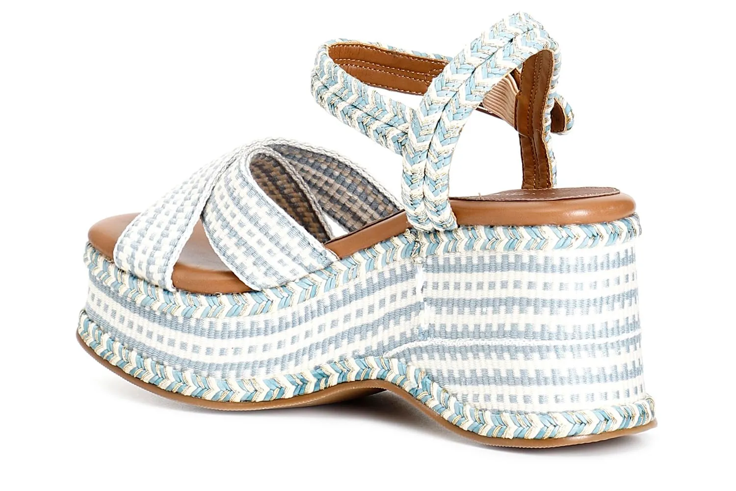 CafèNoir Sandali Zeppa Tessuto Etnico Donna 39 EU