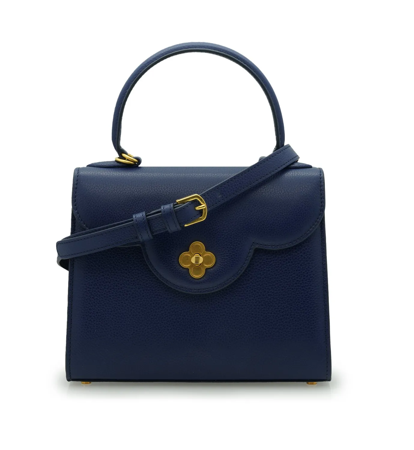 Cardinal Milano First Lady Blue Textured borsa blu martellata