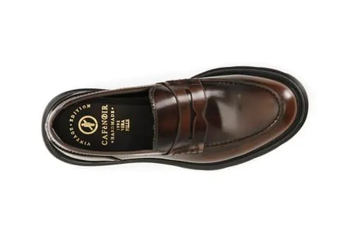 CafèNoir Mocassino Pelle Spazzolata mocassino uomo nero