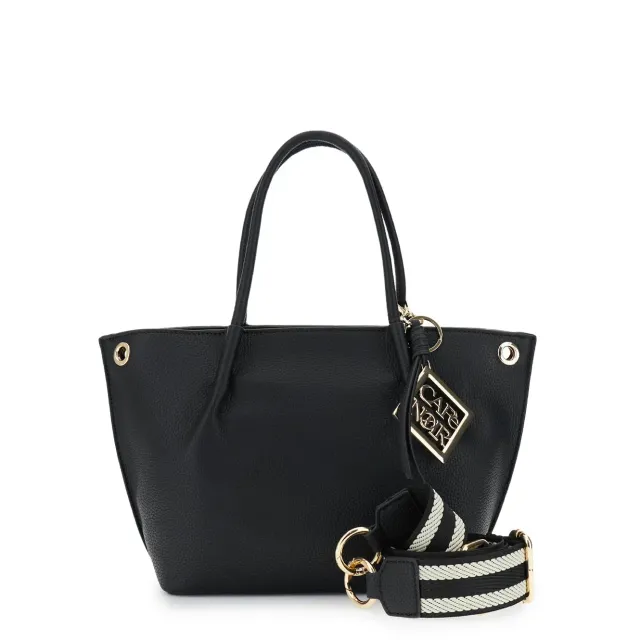 CafèNoir Tote Donna Tracolla Removibile Nera