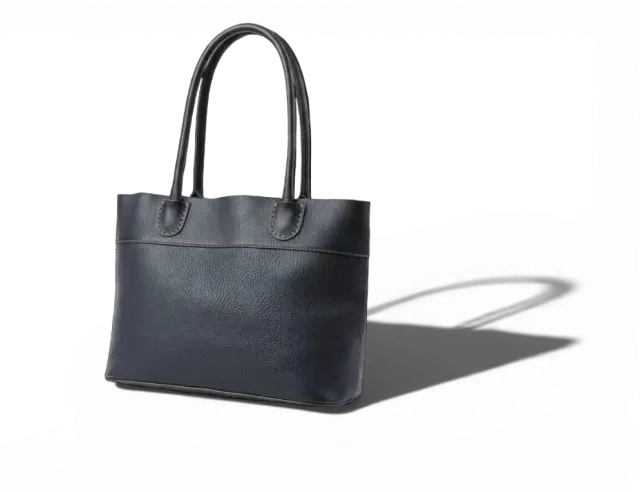 Aigin Milano tote borsa spalla pelle marrone 40cm