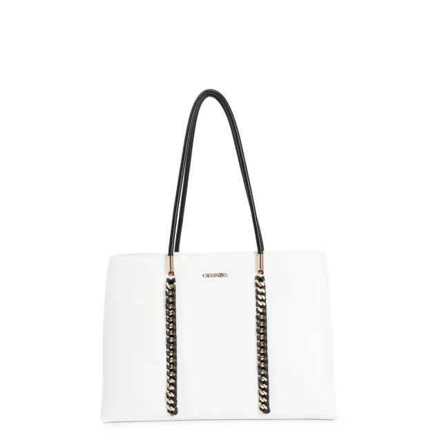 CafèNoir Shopping Bag Donna Bianca Catena