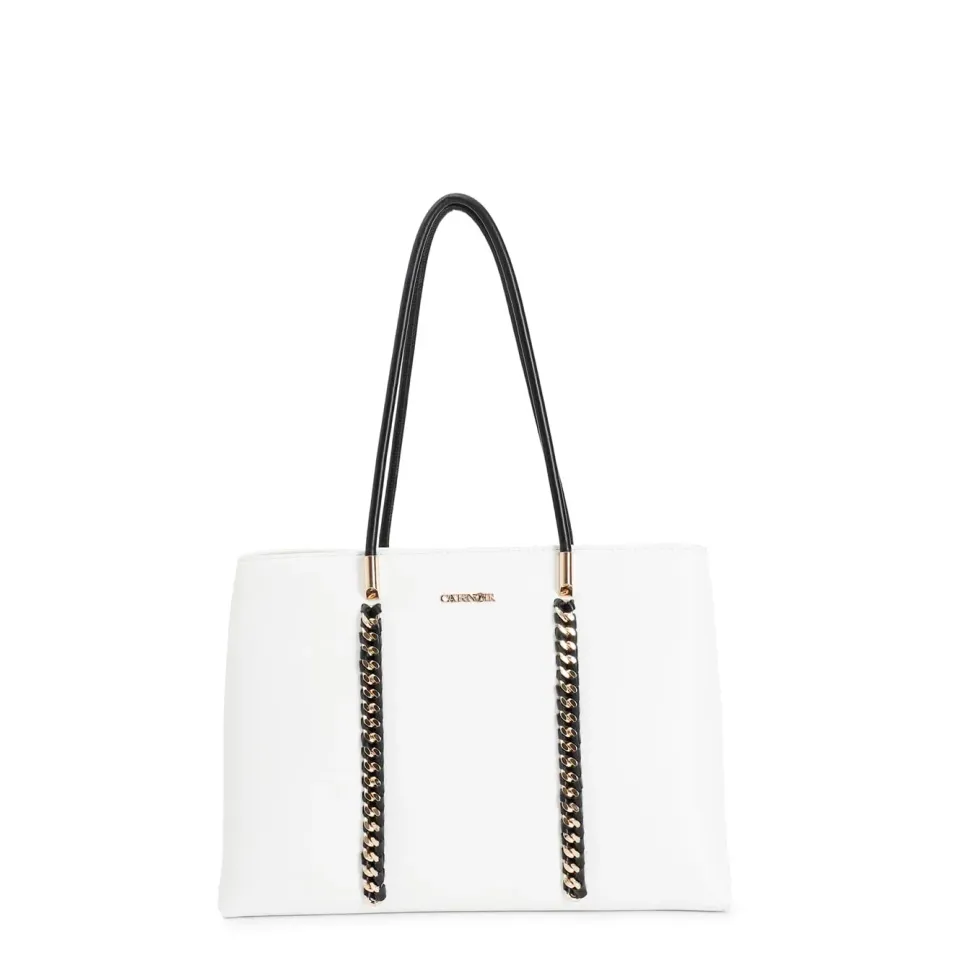 CafèNoir Shopping Bag Donna Bianca Catena