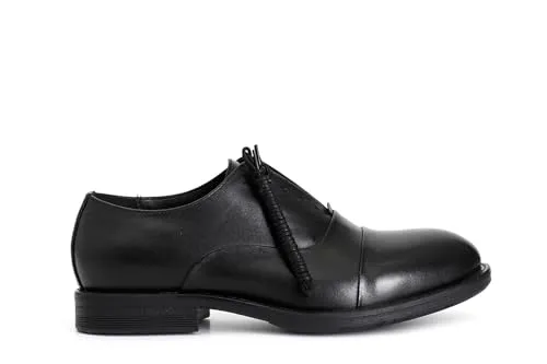 CafèNoir Francesina Uomo Pelle Nero Stringata