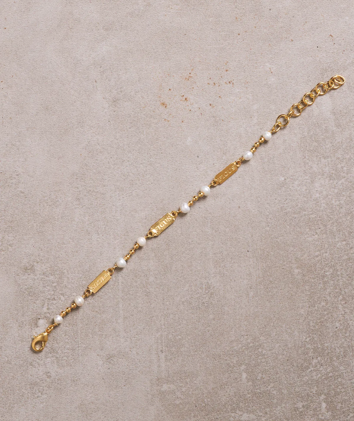 Figus Toilet Perla Gold bracciale oro regolabile 17-21cm