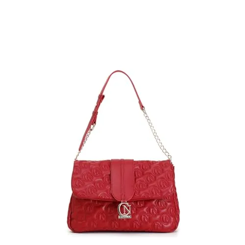 CafèNoir Borsa Pattina Rossa Trapuntata Logo Catena