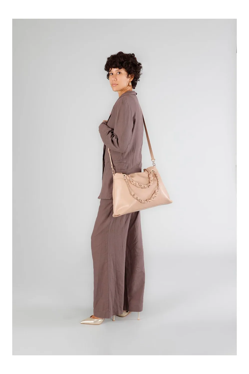 CafèNoir Shopping Camel Morbida Catena Tracolla