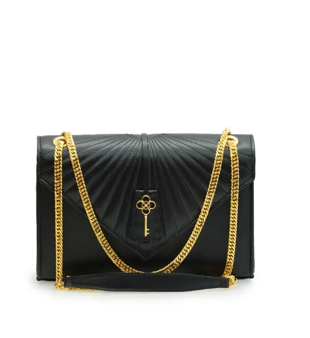 Cardinal Milano Milady Black borsa spalla vitello nero