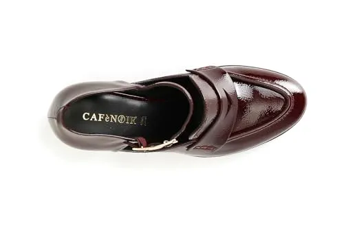 CafèNoir Mocassino Pelle Verniciata Donna Bordeaux