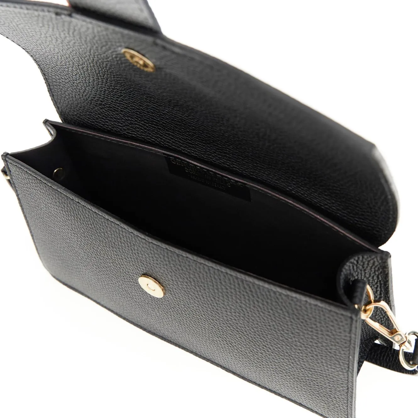 CafèNoir Borsa Spalla Donna Pelle Martellata con Pattina