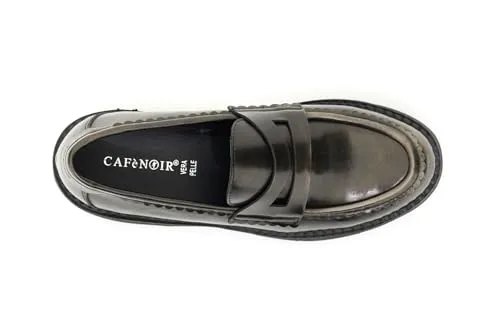 CafèNoir Mocassini Donna Antracite 39 Tacco 3,5