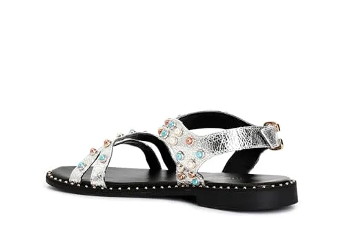 CafèNoir Gilda Sandali Cabochon Donna Argento 39