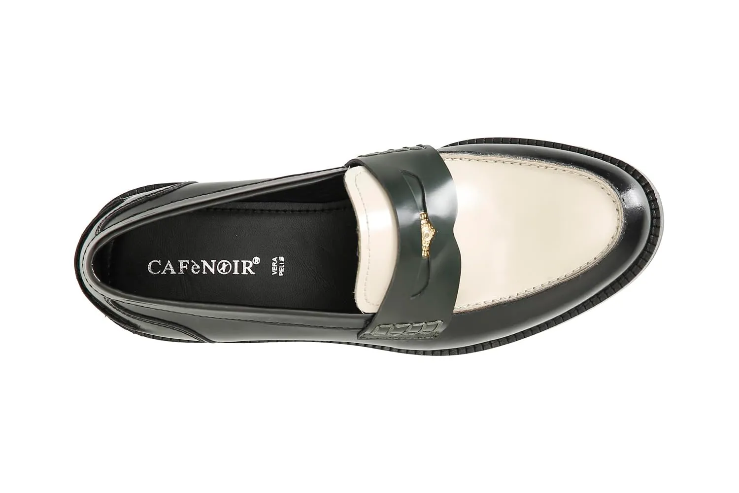 CafèNoir Mocassino Donna Pelle Multi Nero 25 mm