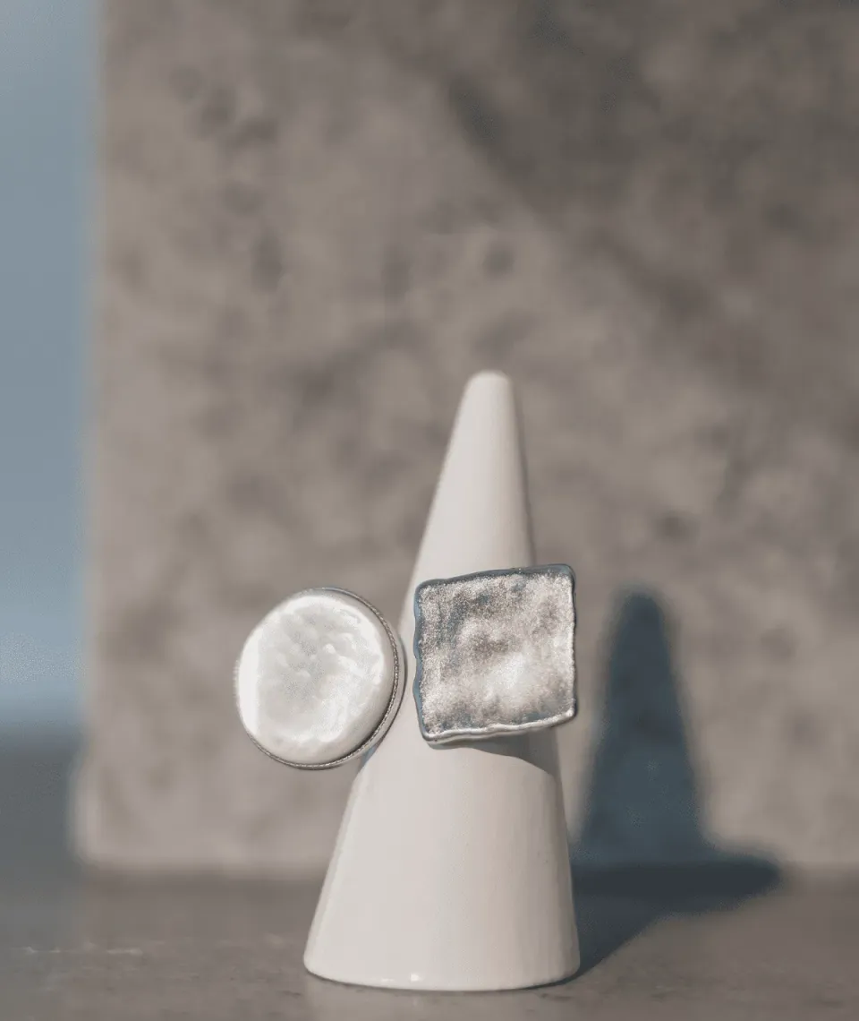 Figus Miami Silver anello madreperla regolabile