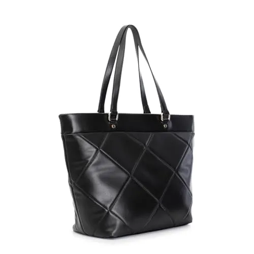 CafèNoir Shopping Trapuntata Rombi Borsa Nera Pattina