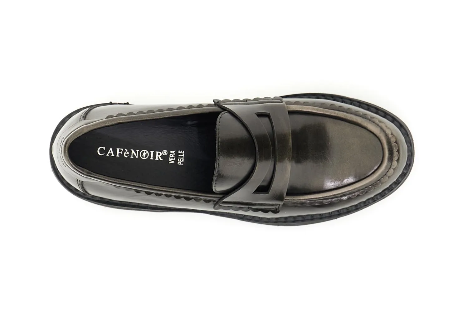 CafèNoir Mocassini Donna Antracite 39 Tacco 3,5