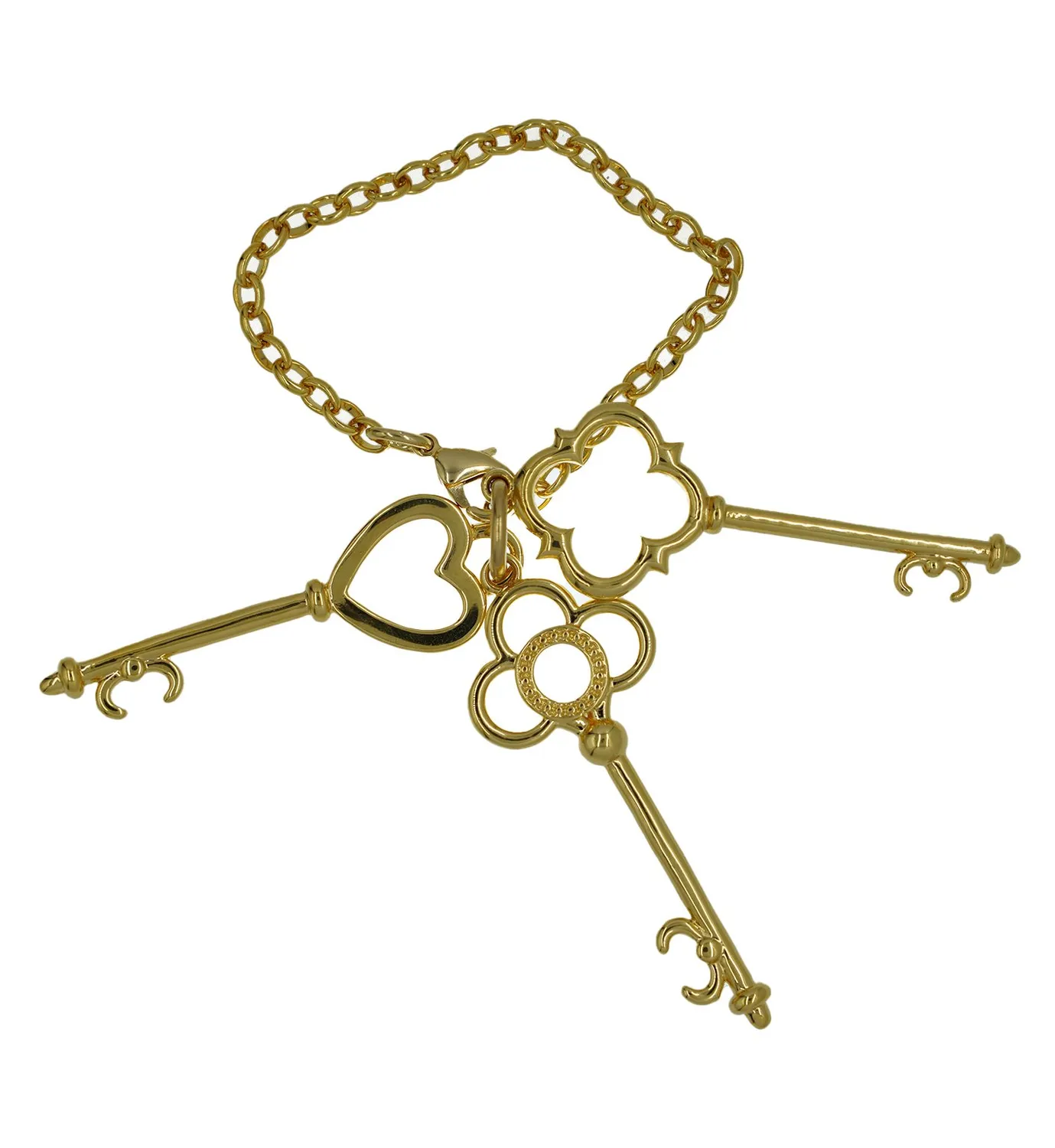 Cardinal Milano charm chiave borsa ottone placcato oro