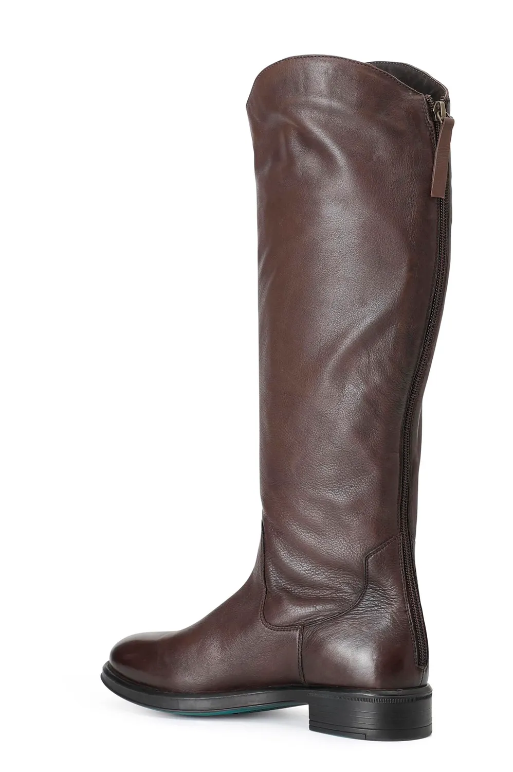 CafèNoir stivale donna pelle marrone con cerniera
