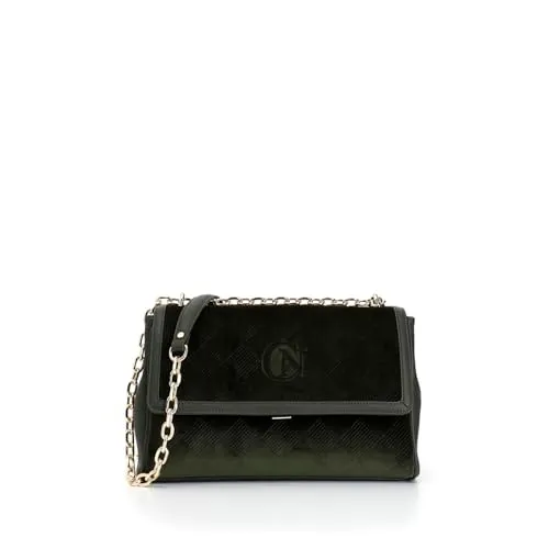 CafèNoir C3IC0501 Borsa a Spalla Velluto Verde