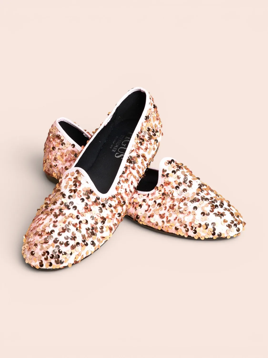 Figus Sleeper Paillettes Rosa Ballerine in Tessuto