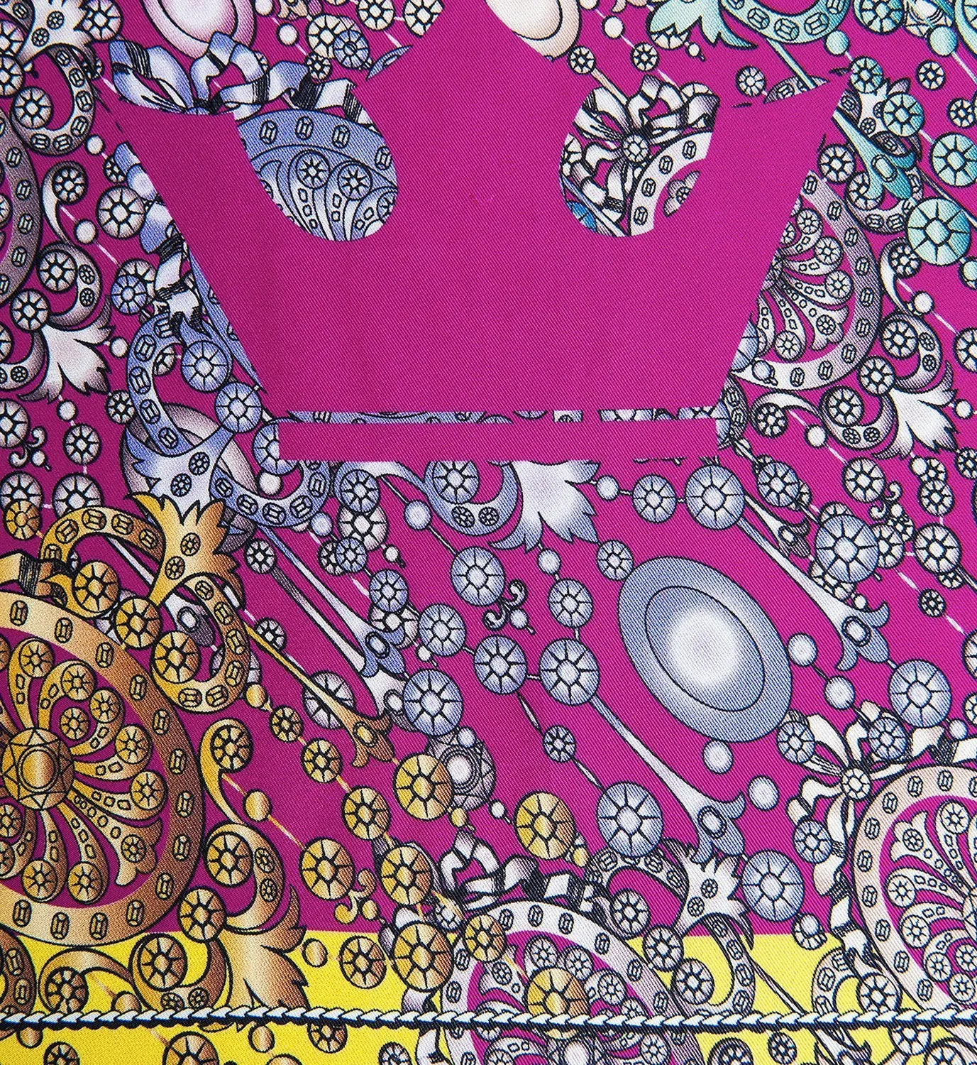 Cardinal Milano The Crown foulard seta fucsia