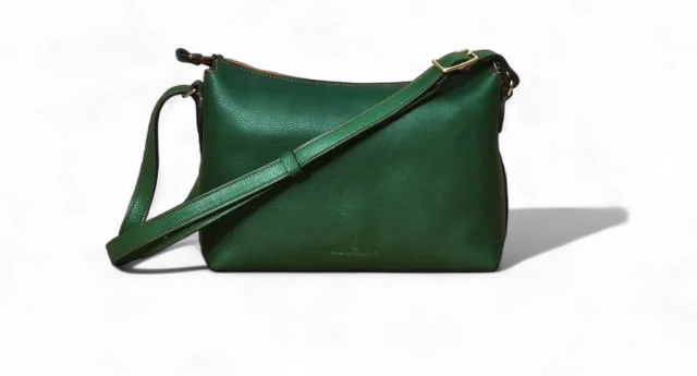 Aigin Milano Minimal Borsa Tracolla Pelle Miele