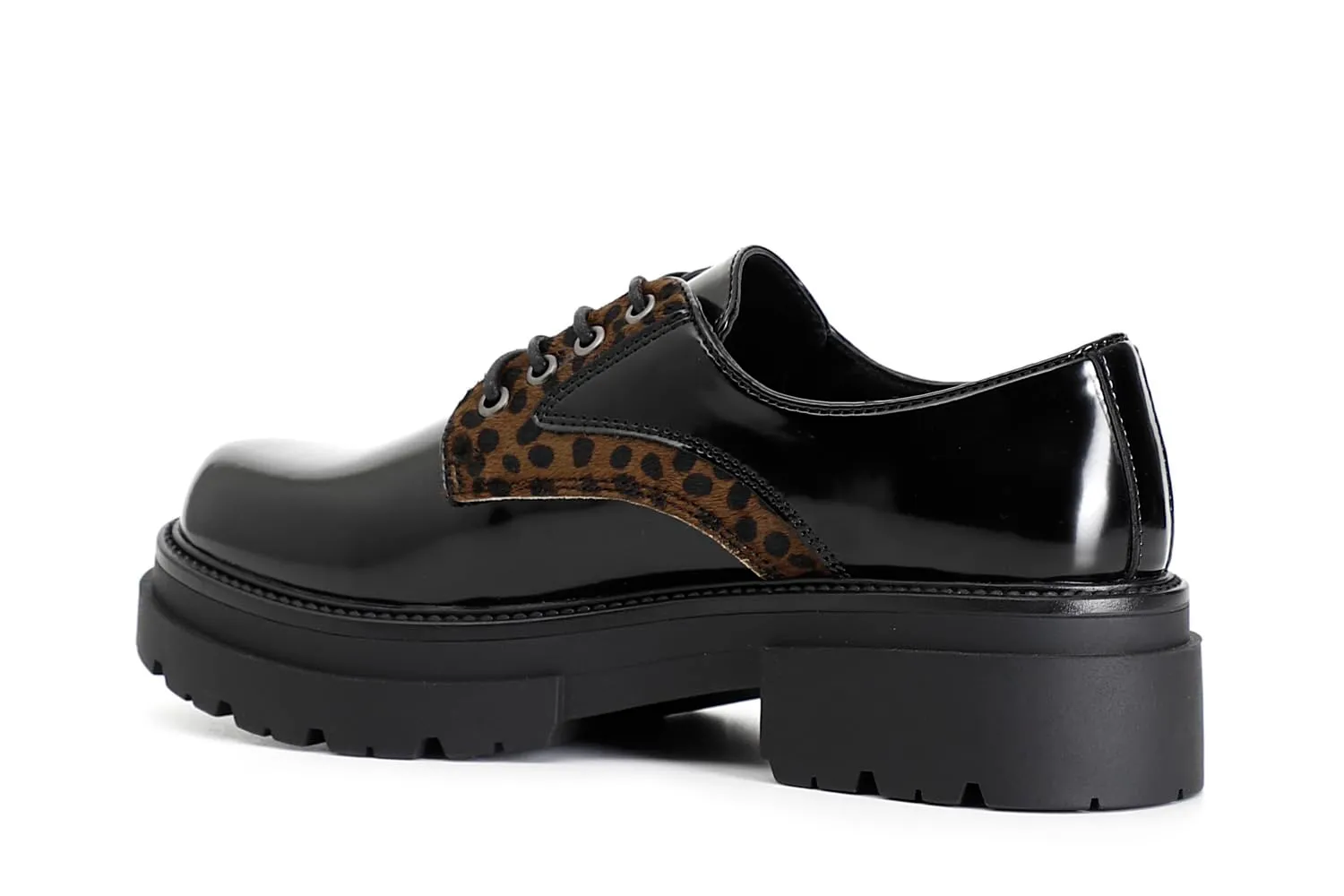 CafèNoir derby donna similpelle nera cavallino