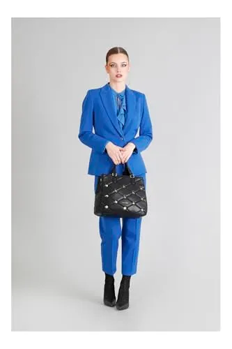 CafèNoir Trapuntata Borsa Shopping Nera Borchie