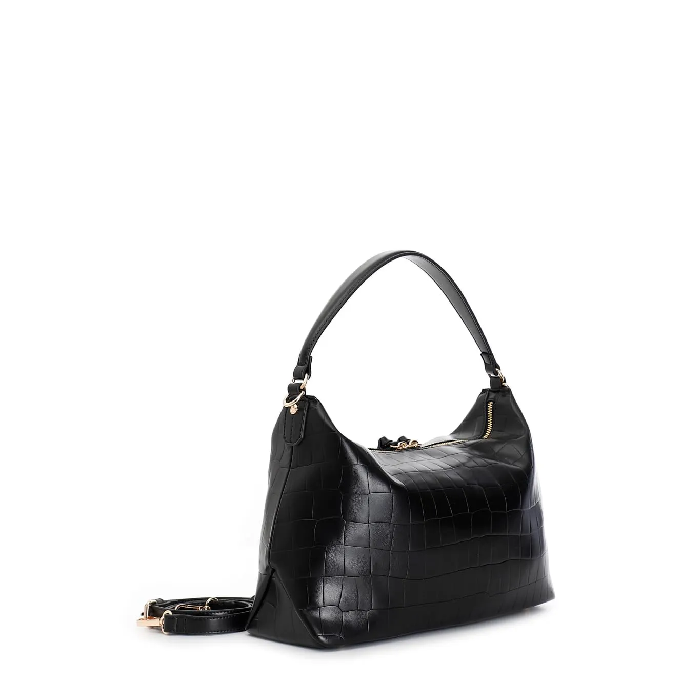 CafèNoir Zaino Donna Nero Trapuntato a Rombi con Zip